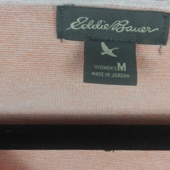 Eddie Bauer Blush Pink Raglan sweatshirt size M. - Picture 4 of 5